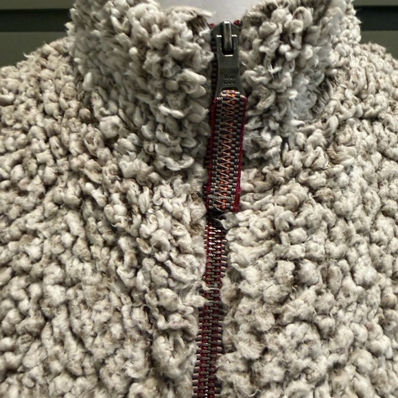 True Grit Crème  Teddy Jacket - Picture 3 of 8